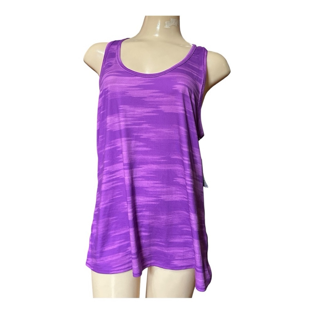 MTA Sport Purple Women's Tank Top, Running/Yoga/Walking, Sz Large, NWT
